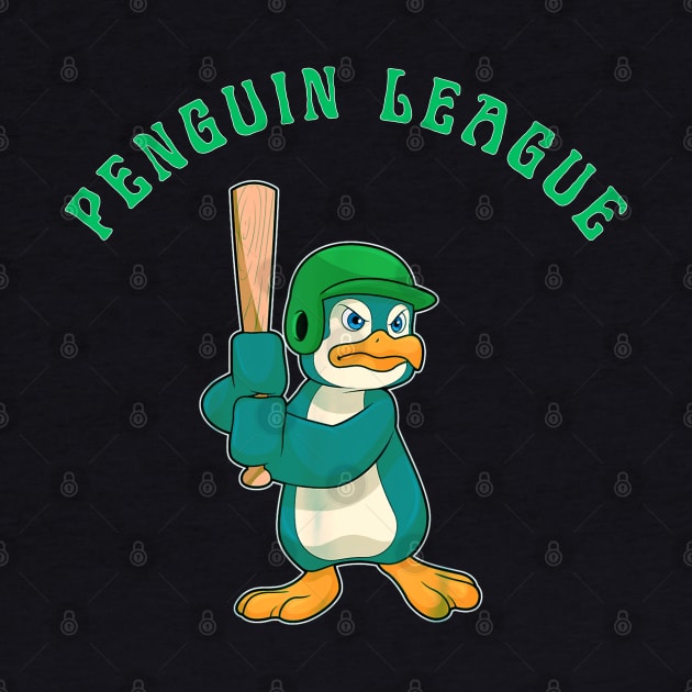 Penguin baseball league by Dreamsbabe